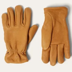 Stetson Deerskin Roper Glove - Lined Saddle Tan New