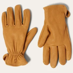 Stetson Deerskin Roper Glove - Unlined Saddle Tan Hot