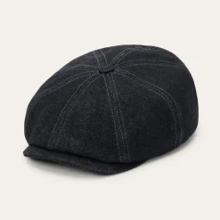 Stetson Denim Hatteras Cap Black Denim Clearance