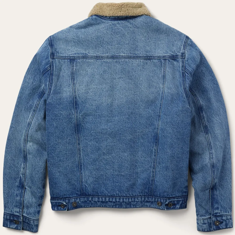 Stetson Denim Sherpa Jacket Blue Discount