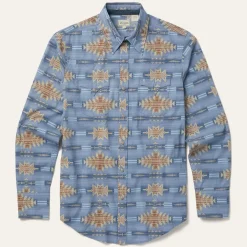 Stetson Desert Horizon Shirt Blue Best