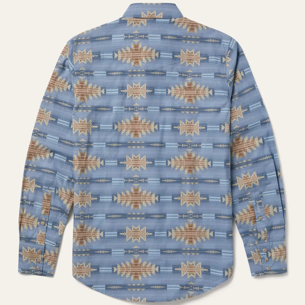 Stetson Desert Horizon Shirt Blue Best