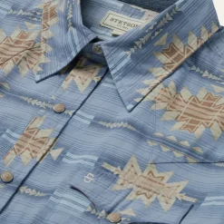 Stetson Desert Horizon Shirt Blue Best