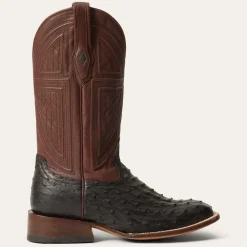 Stetson Dillon Ostrich Boots Black Best