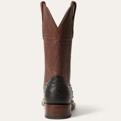 Stetson Dillon Ostrich Boots Black Best