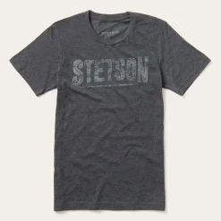 Stetson Distressed Graphic Tee Grey New
