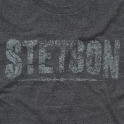 Stetson Distressed Graphic Tee Grey New