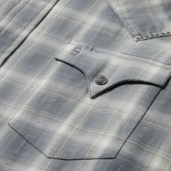 Stetson Dobby Twill Plaid Shirt Brown Online