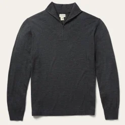 Stetson Elbow Patch Knit Sweater in Grey Online
