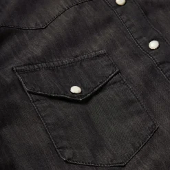 Stetson Embroidered Denim Shirt Black Best
