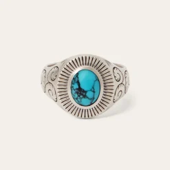 Stetson Filigree Ring with Turquoise New
