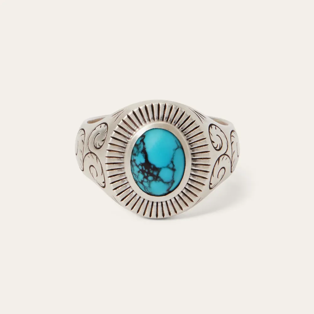 Stetson Filigree Ring with Turquoise New