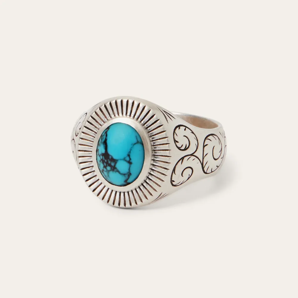Stetson Filigree Ring with Turquoise New