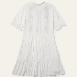 Stetson Flat Weave Dress White Clearance