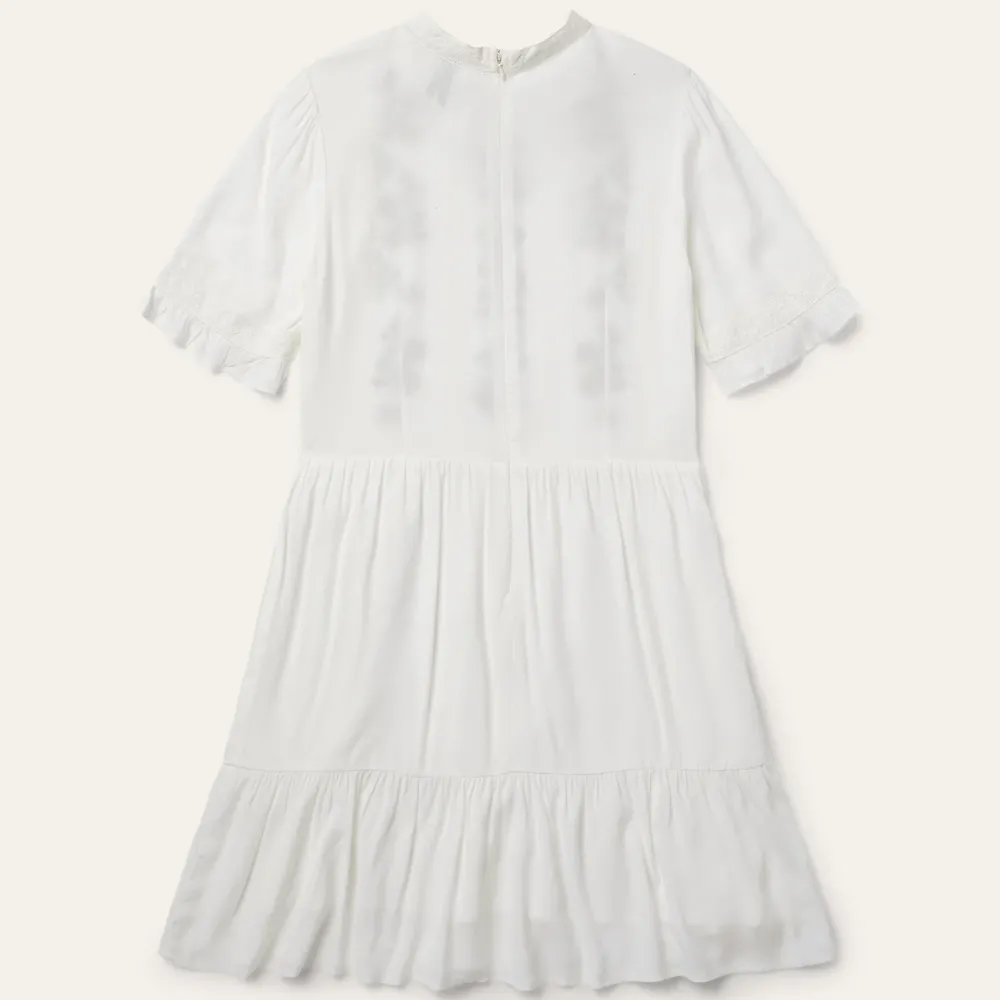 Stetson Flat Weave Dress White Clearance