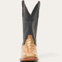 Stetson Flaxville Honey Alligator Vamp Blue 13"Shaft Tan Discount
