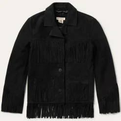 Stetson Fringe Suede Jacket Black Best