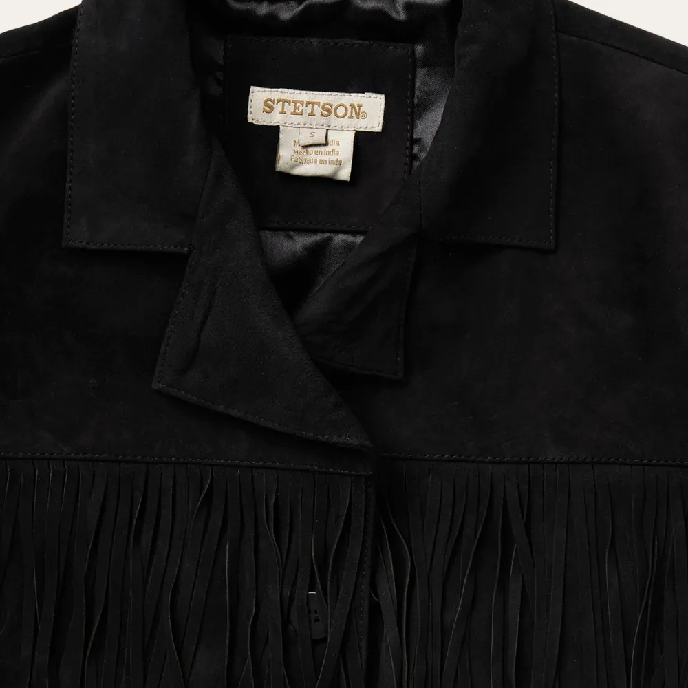 Stetson Fringe Suede Jacket Black Best
