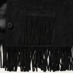 Stetson Fringe Suede Jacket Black Best