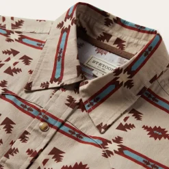 Stetson Gaucho Stripe Shirt Brown Hot