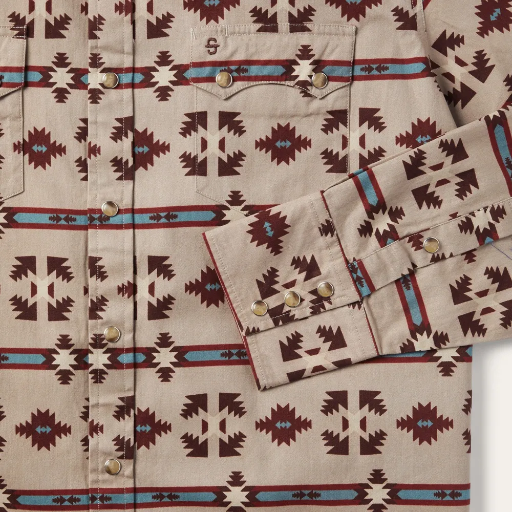 Stetson Gaucho Stripe Shirt Brown Hot