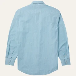Stetson Geo Western Shirt Blue Best