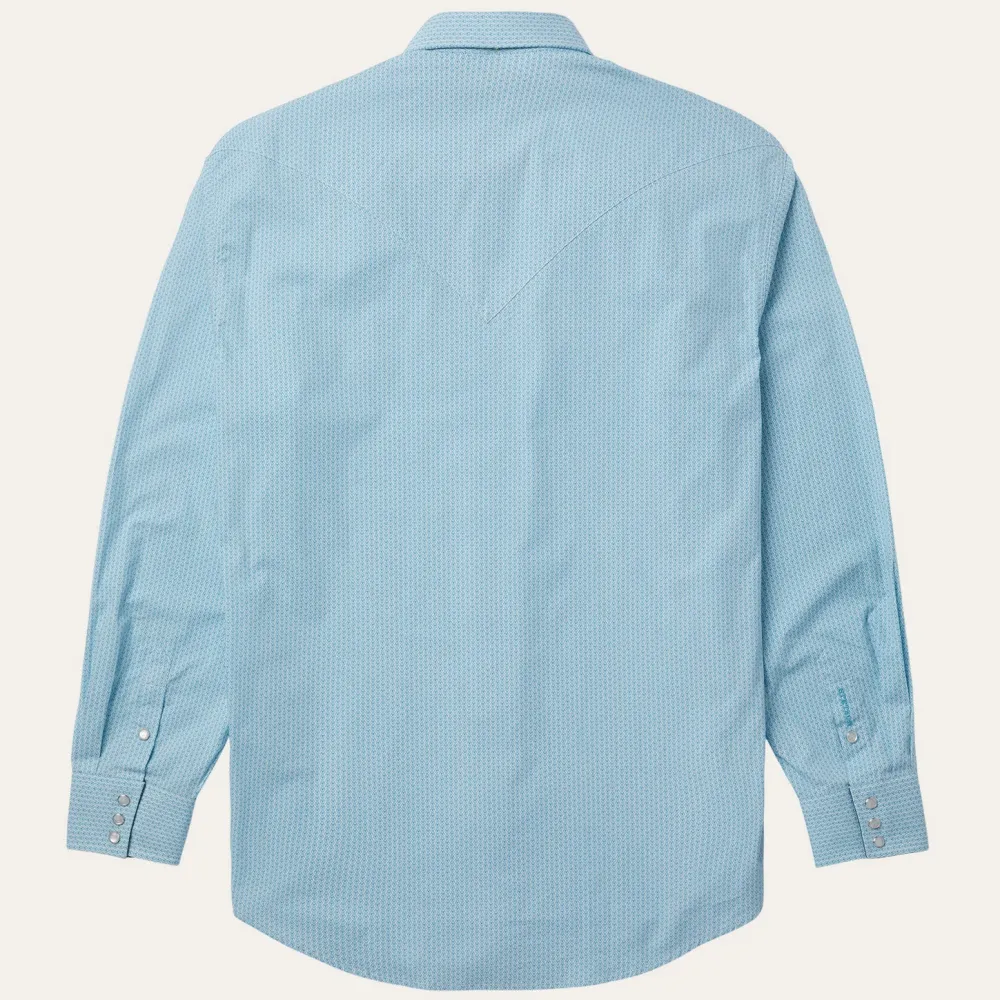 Stetson Geo Western Shirt Blue Best