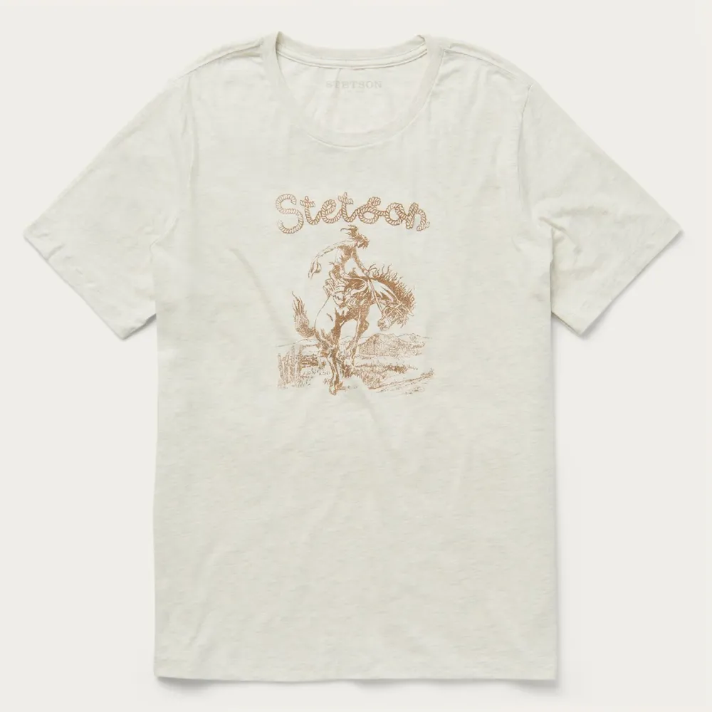 Stetson Giddy Up Graphic Tee White