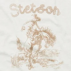 Stetson Giddy Up Graphic Tee White