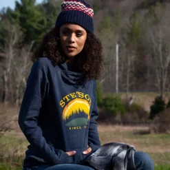 Stetson Great Outdoors Hooded Sweatshirt Blue Clearance