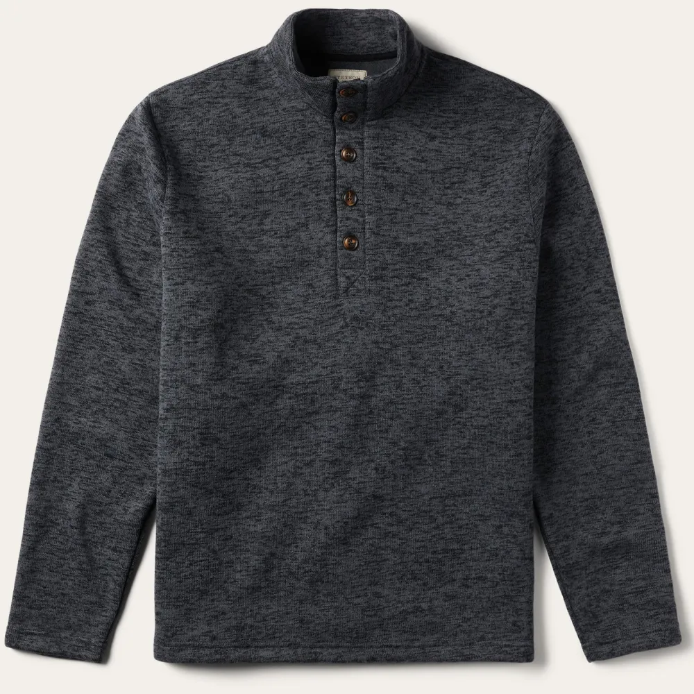 Stetson Bonded Knit Sweater Grey Outlet