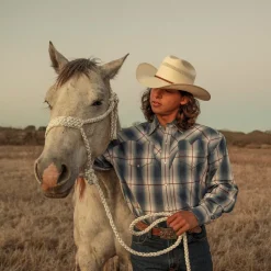 Stetson Griffin 100X Straw Cowboy Hat Natural Best