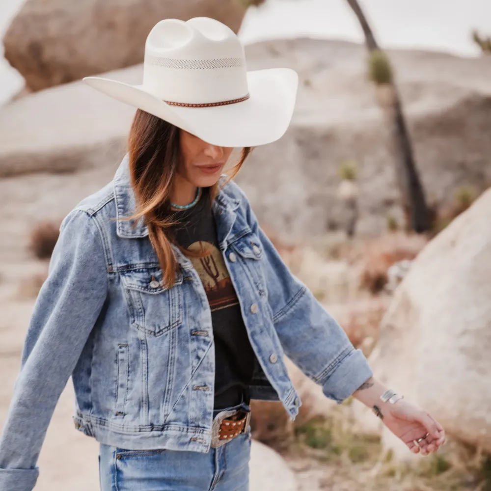 Stetson Griffin 100X Straw Cowboy Hat Natural Best