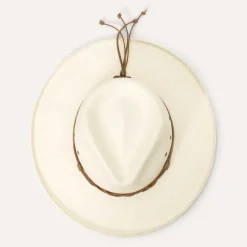 Stetson Helena Straw Fedora Natural Discount