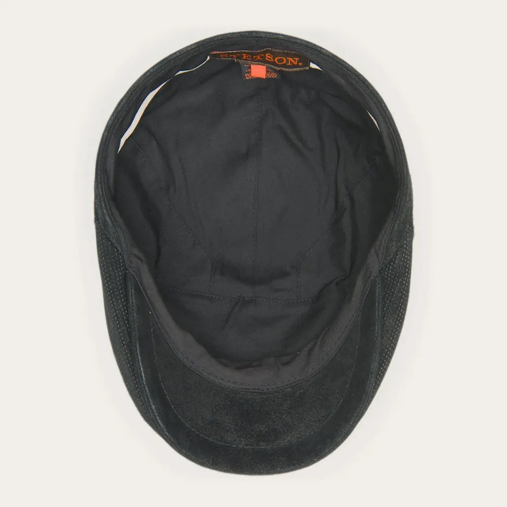 Stetson Hood Weathered Leather Ivy Cap Black Clearance