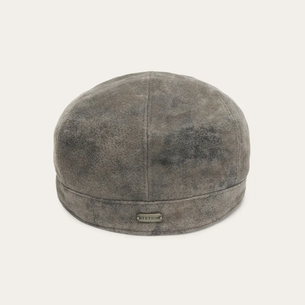 Stetson Hood Weathered Leather Ivy Cap Chocolate Outlet