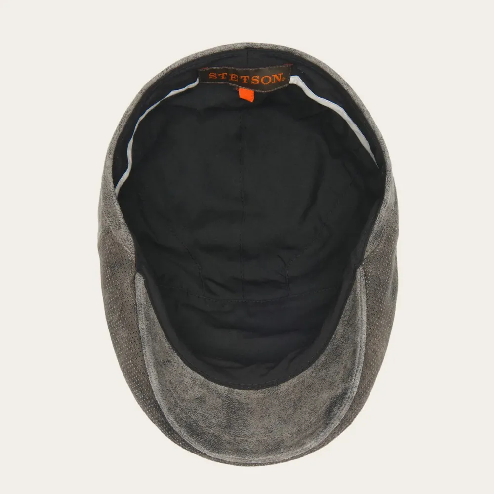Stetson Hood Weathered Leather Ivy Cap Chocolate Outlet