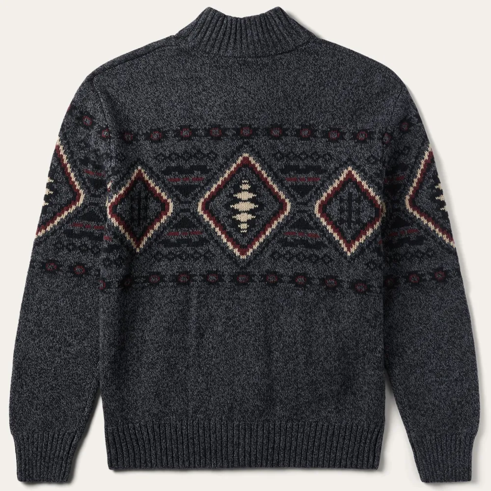 Stetson Horizontal Aztec Cardigan Grey Hot