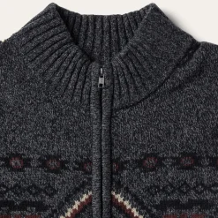 Stetson Horizontal Aztec Cardigan Grey Hot