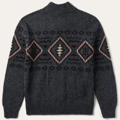 Stetson Horizontal Aztec Cardigan Grey