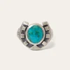 Stetson Horseshoe Ring with Turquoise Sale