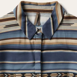 Stetson Indigo Serape Print Dress Blue Hot