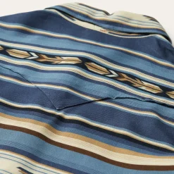 Stetson Indigo Serape Print Shirt Blue Outlet
