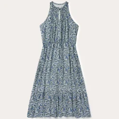 Stetson Indigo Tapestry Print Prairie Dress Blue Online