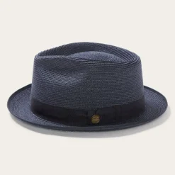 Stetson Inwood Hemp Fedora Navy New