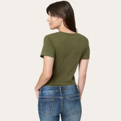 Stetson Jane B. Rope Tee Brown New