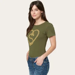 Stetson Jane B. Rope Tee Brown New