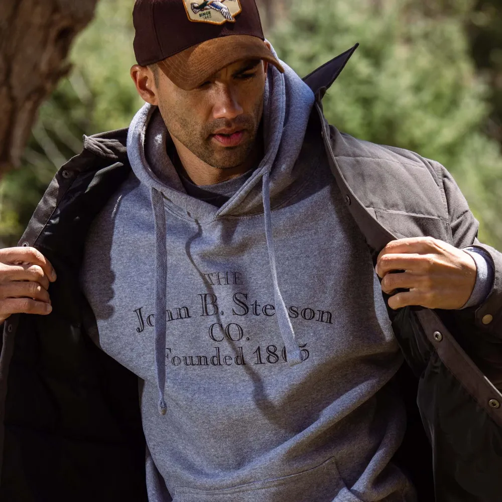 Stetson John B. Co. Hooded Sweatshirt Grey Outlet