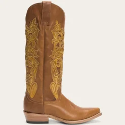 Stetson Jules Hand Tooled Leather Boot Brown Sale