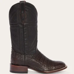 Stetson Kaycee Caiman Belly Cowboy Boot Brown New